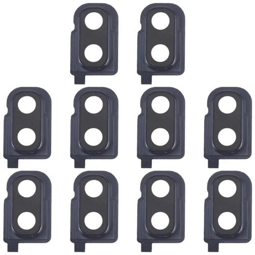 Tampa da Lente da Câmara Traseira Samsung Galaxy Z Flip SM-F700F (Preta) - Pacote de (10 Peças)