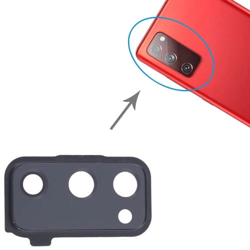 Cubierta de Lente de Cámara Trasera Samsung Galaxy S20 FE SM-G780F (10 Piezas) (Negra)