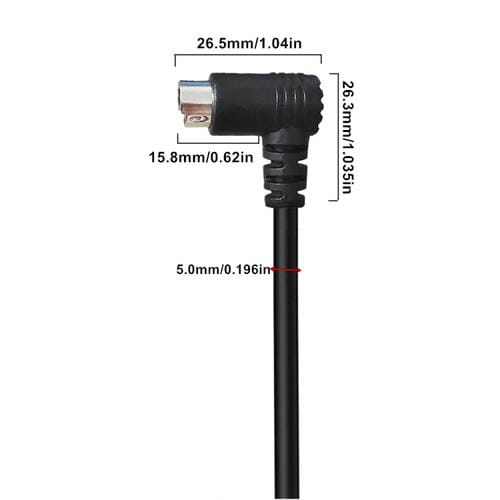 Cable de Audio/Video Mini Din 5 Pines 1,8 m Codo a Codo