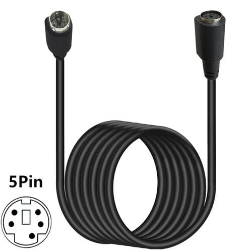 Cable de Audio/Video Mini Din 5 Pines 3 Metros Macho a Hembra Recto