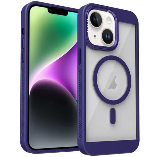 Funda para Teléfono con Sistema de Refrigeración Honeycomb Magsafe para iPhone 14 (Morado)