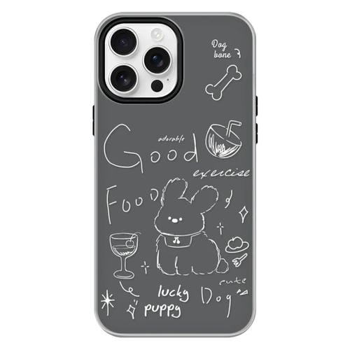 Funda híbrida TPU y Policarbonato iPhone 16 Pro con Tacto Gelatina (Negro)
