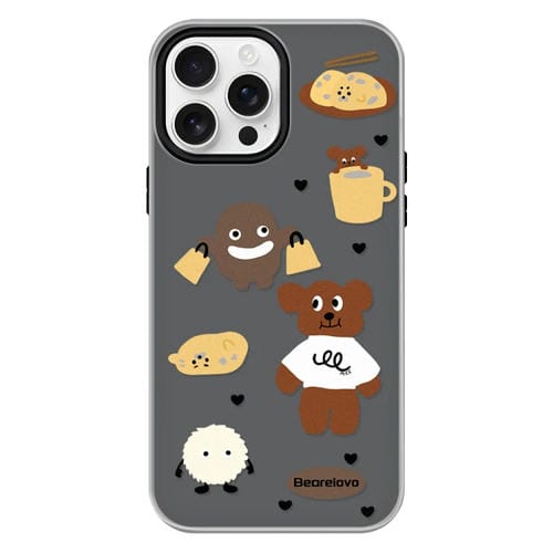 Funda híbrida TPU y PC iPhone 13 Pro Max Tacto Sedoso (Negro Cachorro)