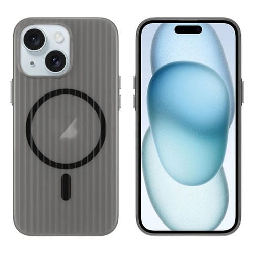 Funda para Teléfono Magsafe Corrugada iPhone 15 (Negra)
