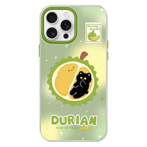 Funda híbrida TPU y PC para iPhone 16 Pro con tacto sedoso y gelatinoso (Verde Mao Shan Durian)