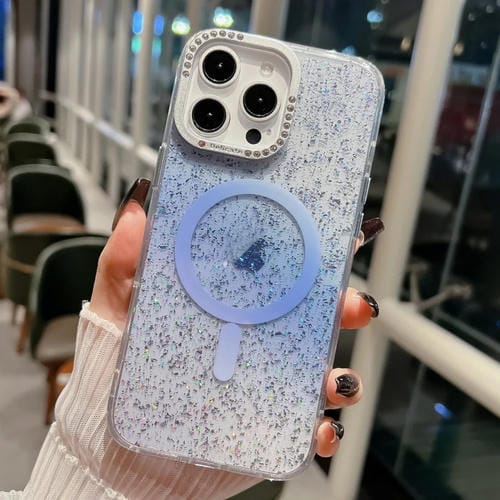 Estuche para Teléfono Blink Series con Marco de Lente de Metal e Imán Magsafe para iPhone 14 Pro Max (Ultramar)