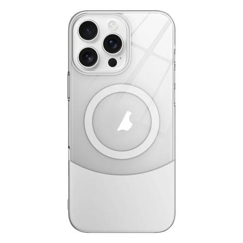 Funda para iPhone 16 Pro Slim Color Contrast Magsafe PC Transparente (Plateada)