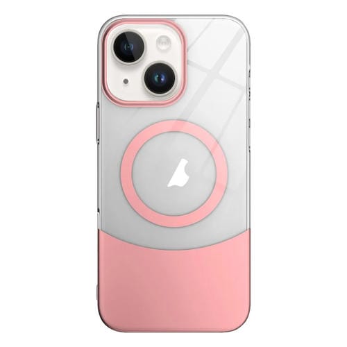 Funda para iPhone 13 Slim Color Contrast Magsafe PC Transparente (Rosa)