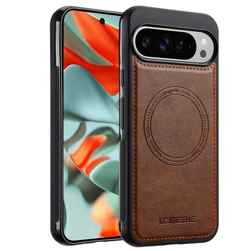 Funda LC.IMEEKE Magsafe para Google Pixel 10/10 Pro (marrón)