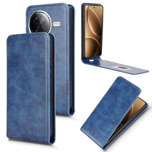 Funda de Cuero con Tapa Vertical Magnética para Redmi K80 5G/K80 Pro (Azul)