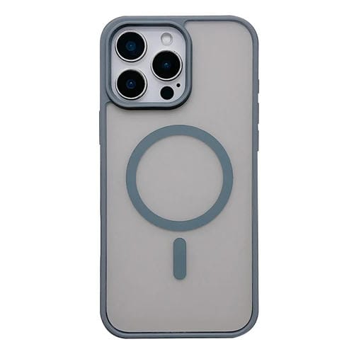 Funda para Teléfono Magsafe Frosted Skin Feel para iPhone 15 Pro (Gris Titanio)