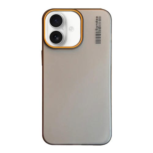Funda para Teléfono PC Translúcida Tacto Piel Arena iPhone 16 (Negra)