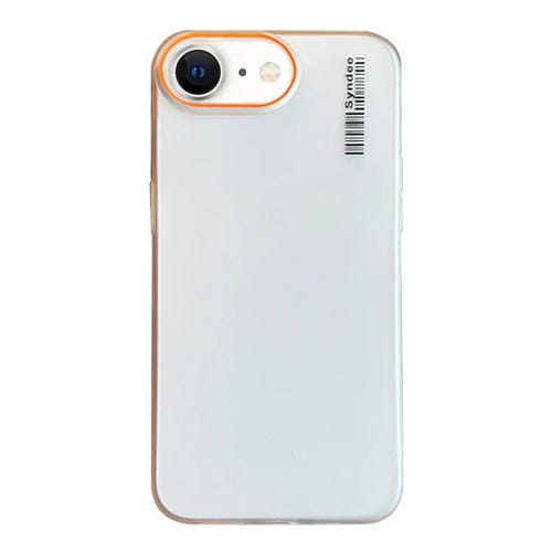 Funda para Teléfono PC iPhone SE 2022/2020 Translúcida Tacto Piel Arena Suave (Blanco Transparente)