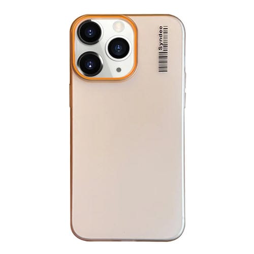 Funda para Teléfono PC Translúcida con Tacto de Piel de Arena Suave para iPhone 11 Pro Max (Dorado del Desierto)