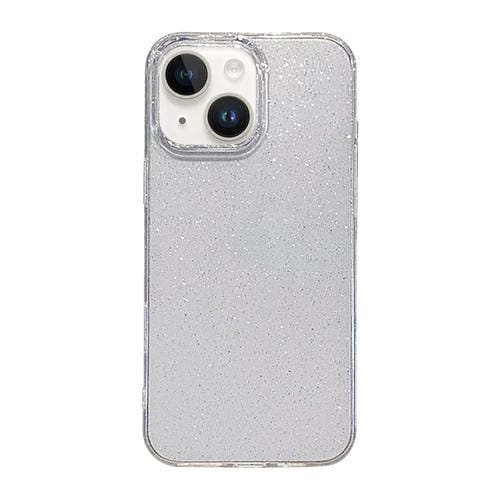 Funda TPU para iPhone 14 con Purpurina y Cielo Estrellado (Transparente)
