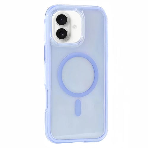 Funda para teléfono Apple iPhone 16 Plus Serie Y2 con imán Magsafe Transparente (Lila)