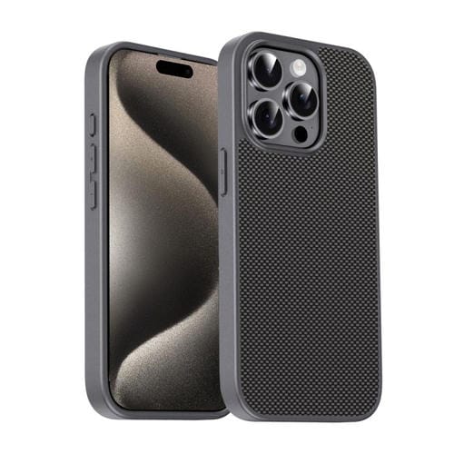 Funda para iPhone 15 Pro TPU + PC Serie Pita Protección (Gris)
