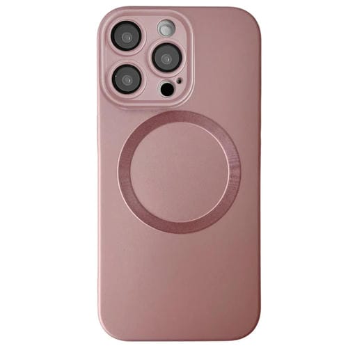 Funda para Teléfono TPU Magsafe iPhone 12 Pro Max Textura Cd Pintura Metalizada (Rosa)