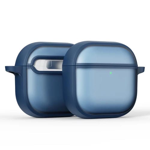 Estuche híbrido para Airpods 4 Skin Feel Series TPU y PC (Azul)
