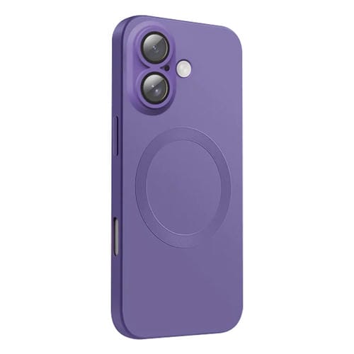 Funda de Silicona Líquida Magsafe para iPhone 16 (Morado Oscuro)