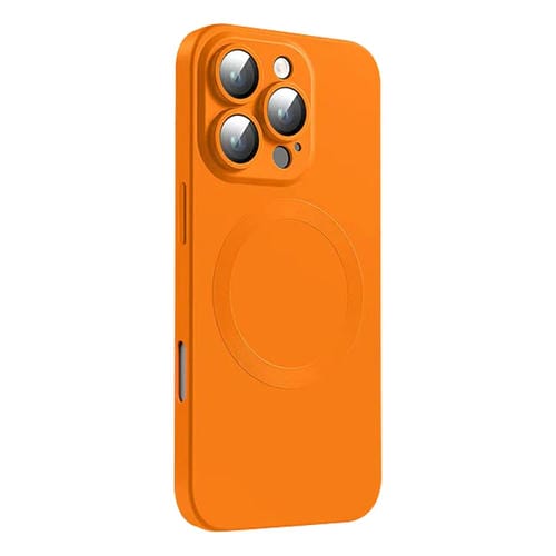 Funda de Silicona Líquida Magsafe para iPhone 16 Pro Max (Naranja)