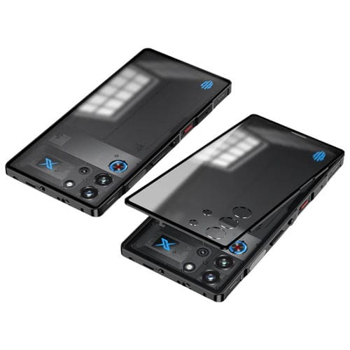 Estuche para Teléfono ZTE Nubia Red Magic 10 Pro/10 Pro+ Marco Metal Esmerilado Hebilla (Negro)