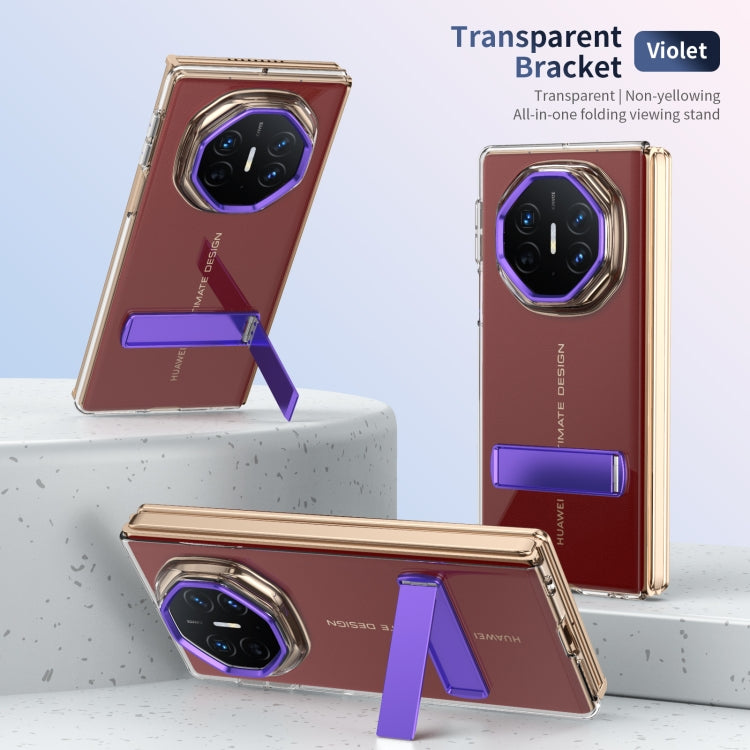 Funda Híbrida TPU para PC con Soporte para Hielo Huawei Mate Xt Ultimate (Morado)