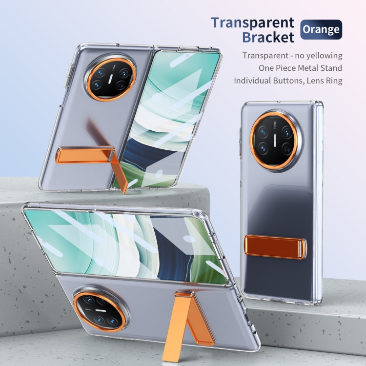 Funda híbrida TPU y PC con soporte frío para Huawei Mate X5 (Naranja)