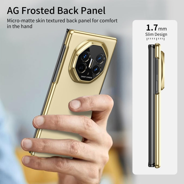 Funda para Teléfono Huawei Mate Xt con Revestimiento al Vacío Esmerilado Ag y Diseño Ultimate (Dorada)