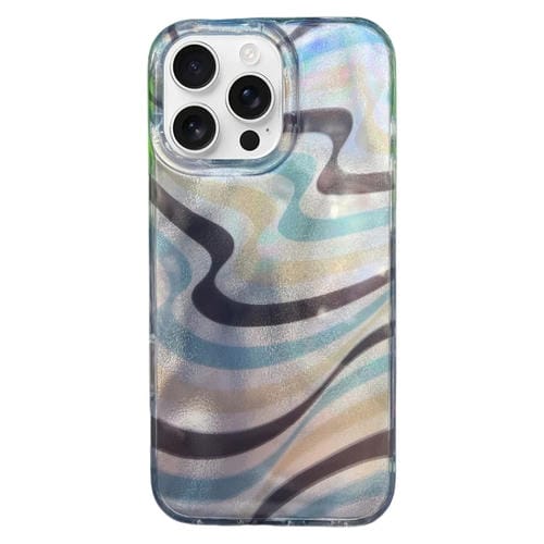 Funda TPU Doble Capa iPhone 16 Pro Max Patrón Imd Rayas en Contraste