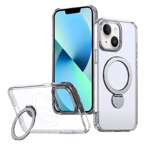 Funda para Teléfono Wing Series Gen2 con Soporte de Anillo de Metal Magsafe para iPhone 13 (Transparente)