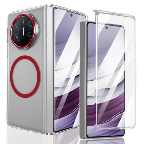 Funda para Teléfono Huawei Mate X3 Lce Folding Series con PC Transparente y Magsafe (Roja)