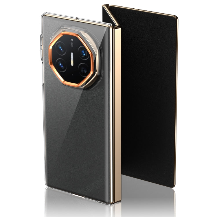 Funda Transparente Integrada Huawei Mate Xt Ultimate Design Serie Plegable Ice (Naranja)