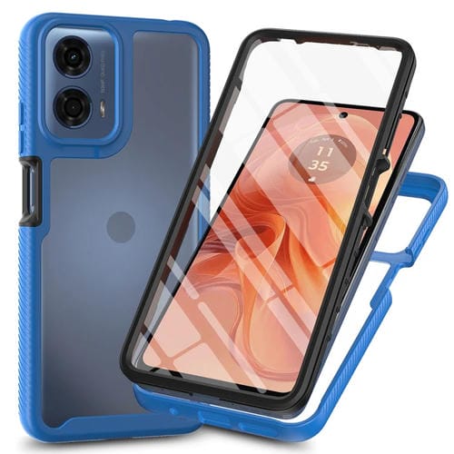Funda para Motorola Moto G35 PC + TPU con Película Pet Starry Sky (Azul Real)