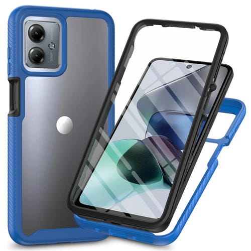 Funda para Motorola Moto G54 Starry Sky PC + TPU con Película Pet (Azul Real)