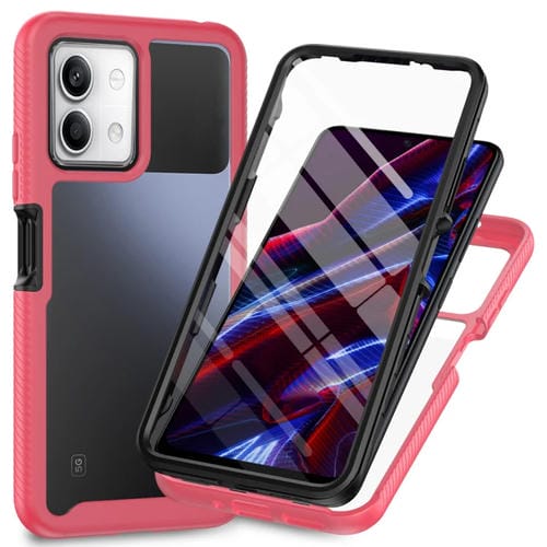 Funda para Teléfono Redmi Note 13 5G Starry Sky Solid Color Series PC + TPU con Película Pet (Rosa)
