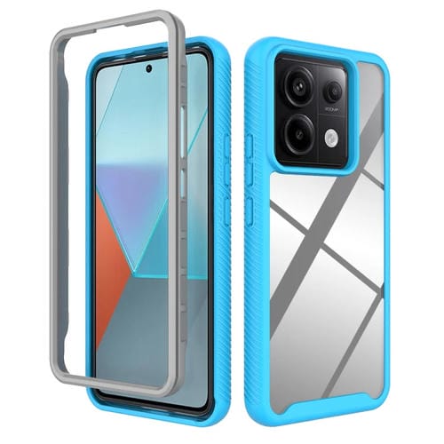 Funda de Teléfono de TPU Transparente a Prueba de Golpes con Diseño de Cielo Estrellado para Redmi Note 13 Pro 5G (Azul Cielo)