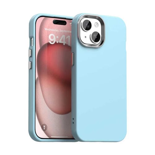Funda para Teléfono iPhone 15 Plus a Prueba de Golpes Serie Colorida (Azul)