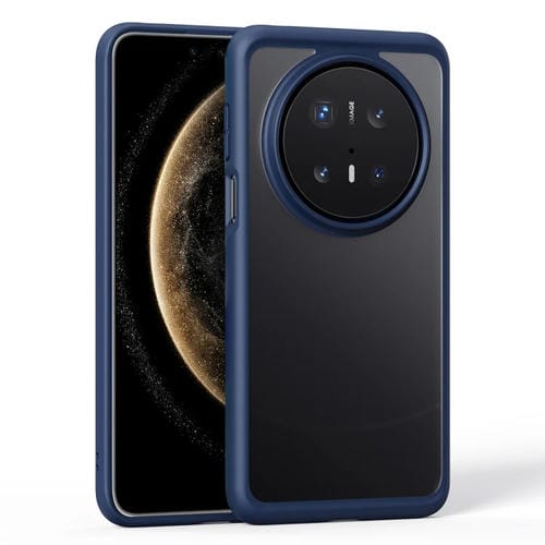 Funda HĂbrida TPU y Policarbonato para Huawei Mate 70 Pro/70 Pro+ con Tacto de Piel (Azul)