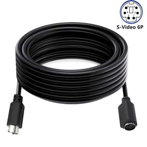 Cable de Extensión Mini Din 6 Pines 3 Metros Macho a Hembra Recto