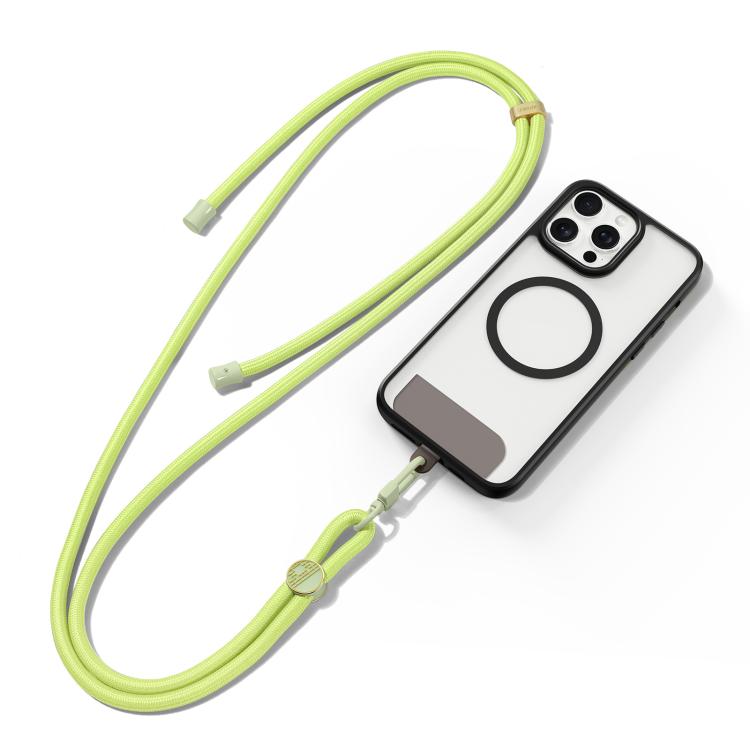 Cordón Ajustable para Teléfono Bandolera Dux Ducis Serie Garden Diseño Mosaico (Verde y Amarillo)