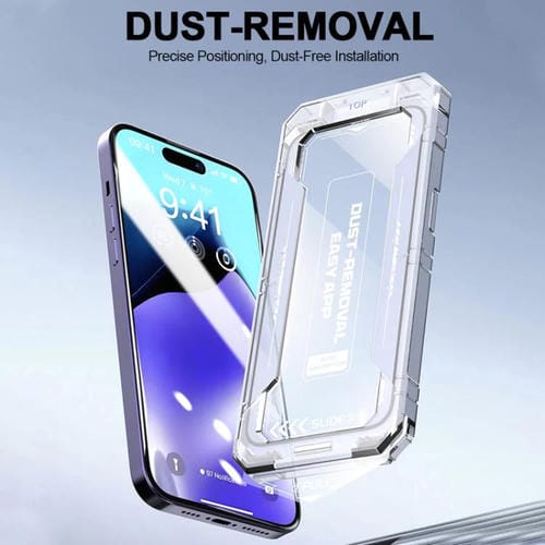 Película de Vidrio Templado HD para iPhone 16 Pro Max Fácil Instalación