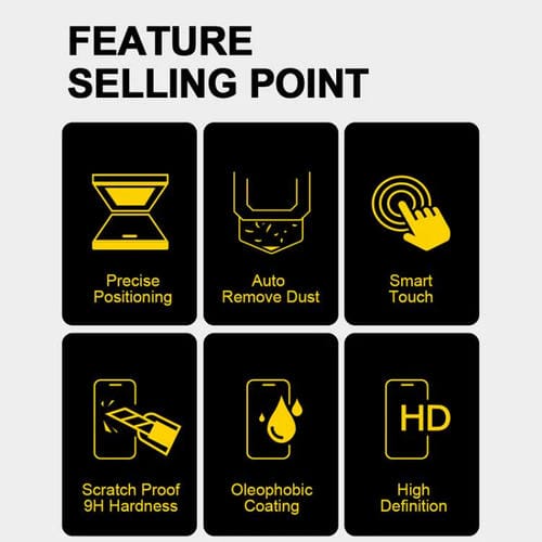 Película de Vidrio Templado HD para iPhone 16 Pro Max Fácil Instalación