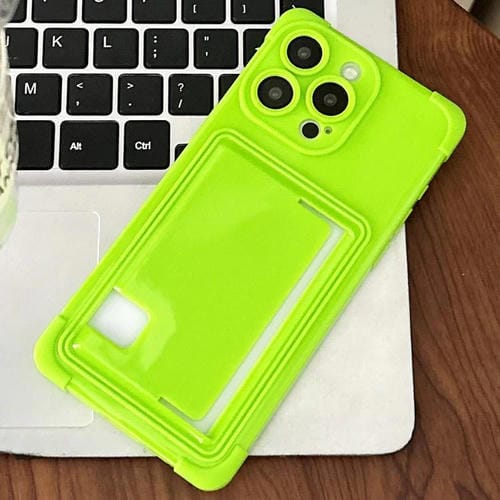 Funda TPU con Ranura para Tarjeta Lateral iPhone 12 Pro Max (Verde)