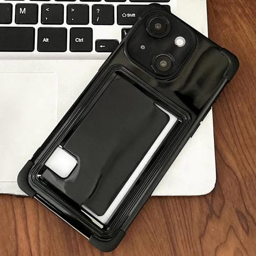 Funda TPU con Ranura para Tarjeta Lateral iPhone 13 (Negra)