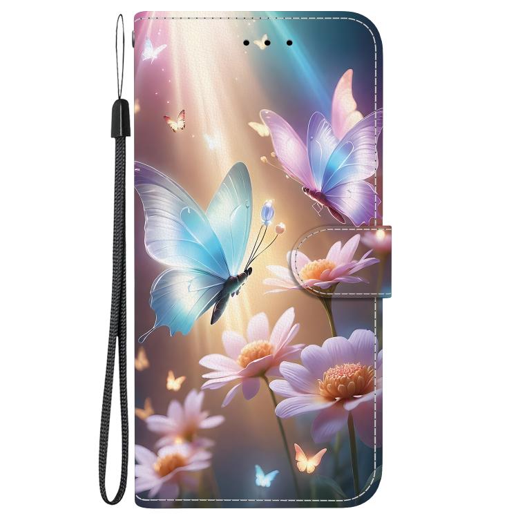 Funda de Cuero con Dibujo y Textura de Cristal para OnePlus Nord 4 (Mariposa, Amor y Flores)