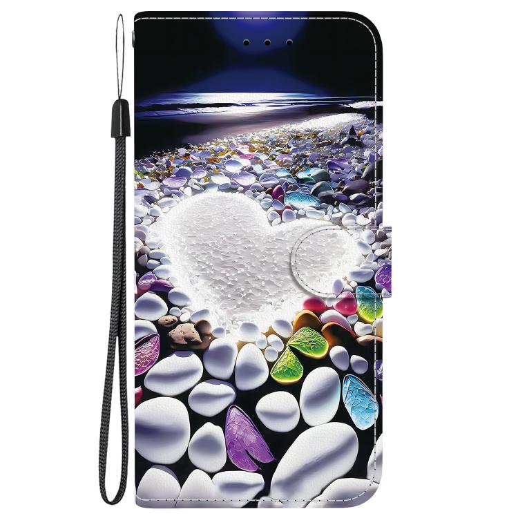 Funda de Cuero OnePlus Ace 2V 5G y Nord 3 con Dibujo Colorido y Textura de Cristal (Corazón)