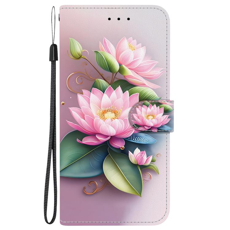 Funda de Cuero con Dibujo de Colores y Textura de Cristal para OnePlus Nord Ce4 Lite (Lotus)