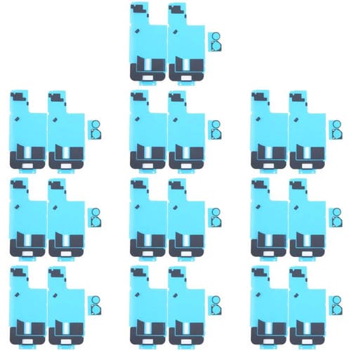 Adhesivo Disipador de Calor Cubierta Trasera de Cámara Apple iPhone 16, (10 Piezas) (Negro) con Almohadillas de Esponja