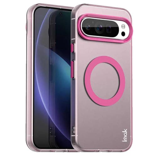Funda para Teléfono Imak Candy Series a Prueba de Golpes Magsafe para Google Pixel 9 Pro XL (Roja)